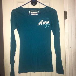 Aqua blue long sleeve